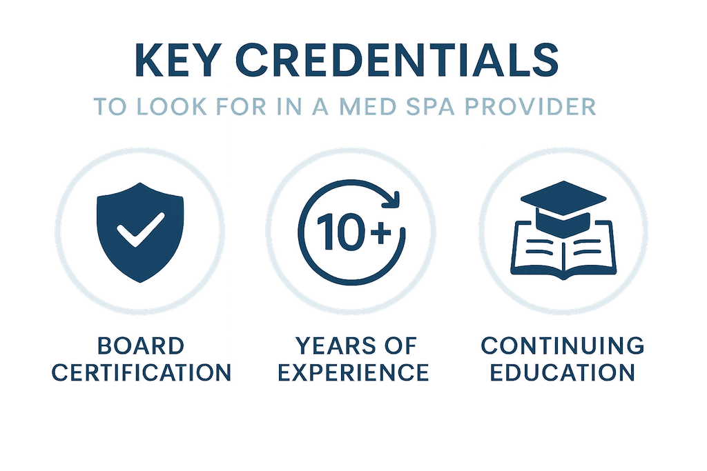 Evaluating Med Spa Expertise and Credentials