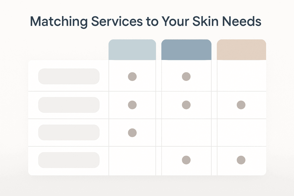 Matching Services to Your Skin Needs