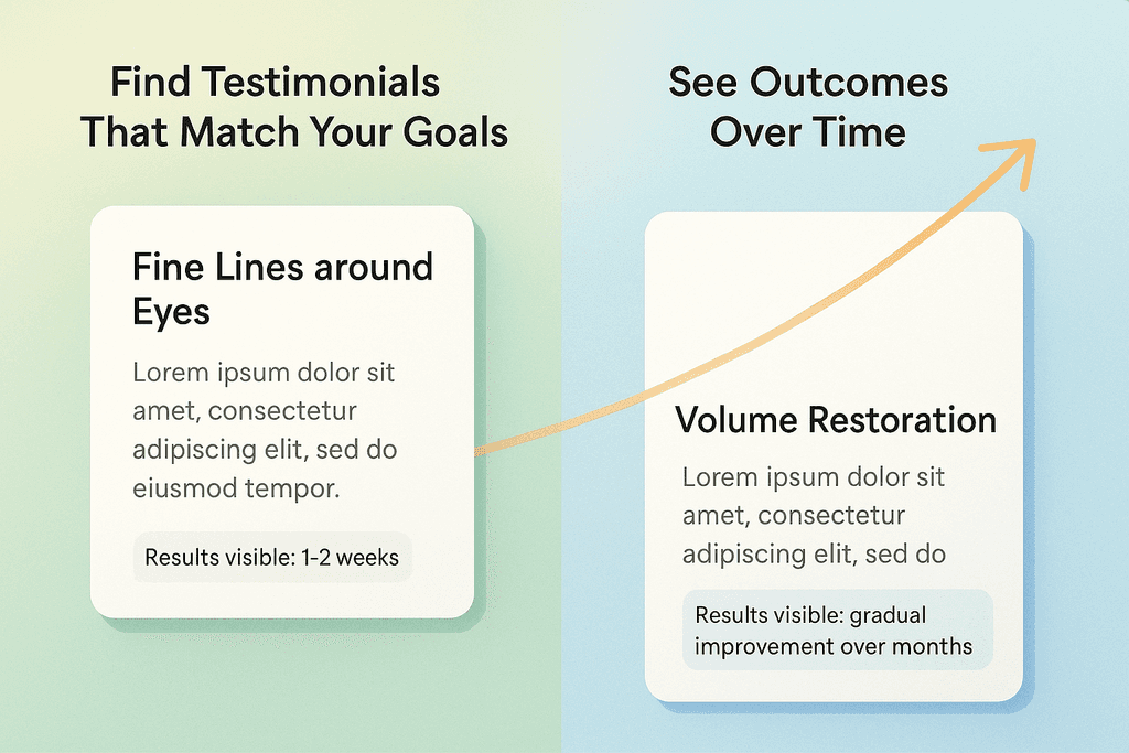 Matching Testimonials to Your Aesthetic Goals