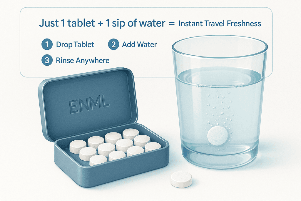 Refreshing On-the-Go: Mouthwash Tablets