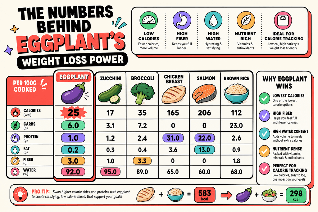 The Numbers Behind Eggplant's Weight Loss Power