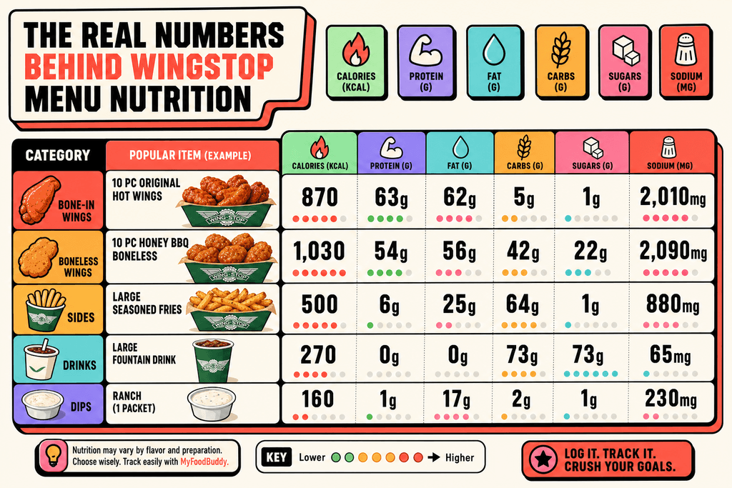 The Real Numbers Behind Wingstop Menu Nutrition