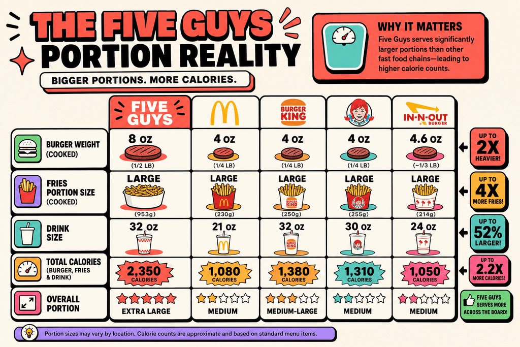 The Five Guys Portion Reality