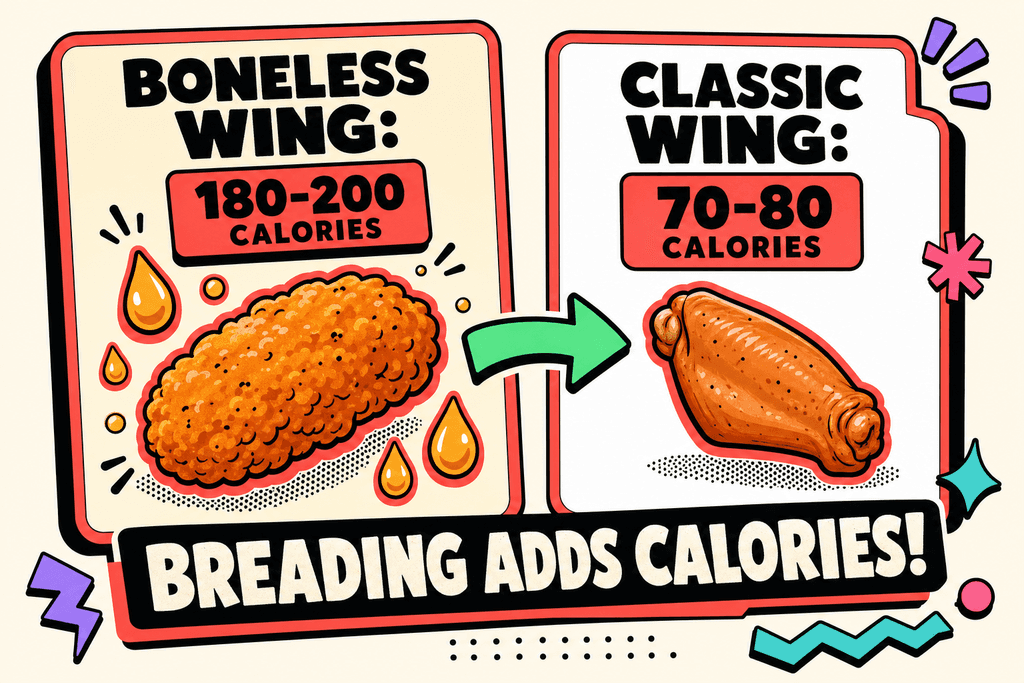 Boneless Wings and Tenders Calorie Breakdown