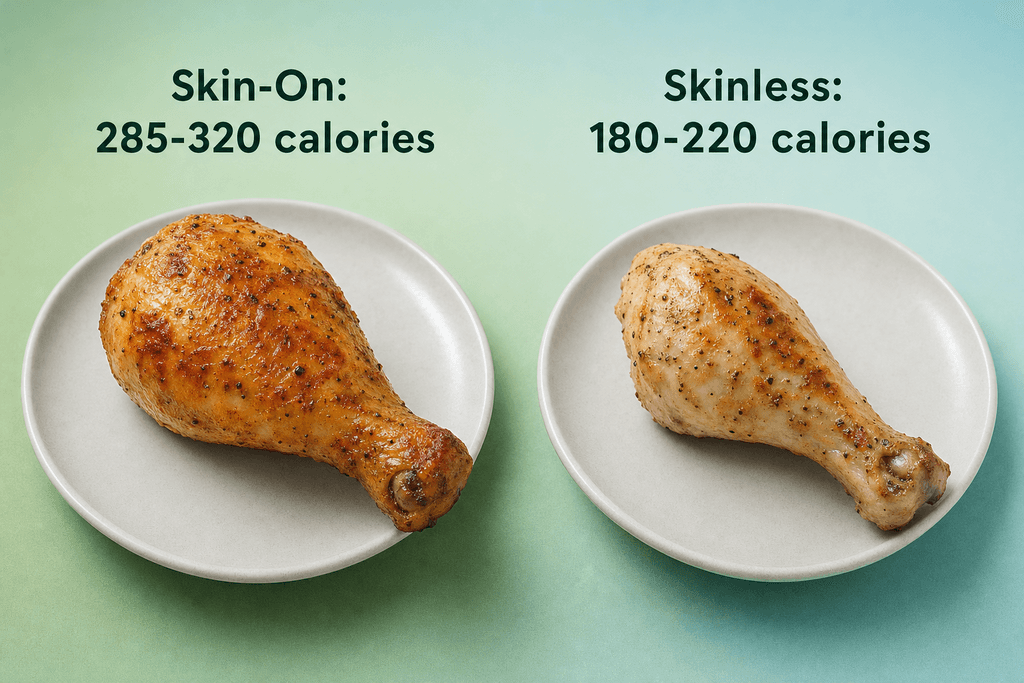 Calories in a Baked Chicken Leg By The Numbers
