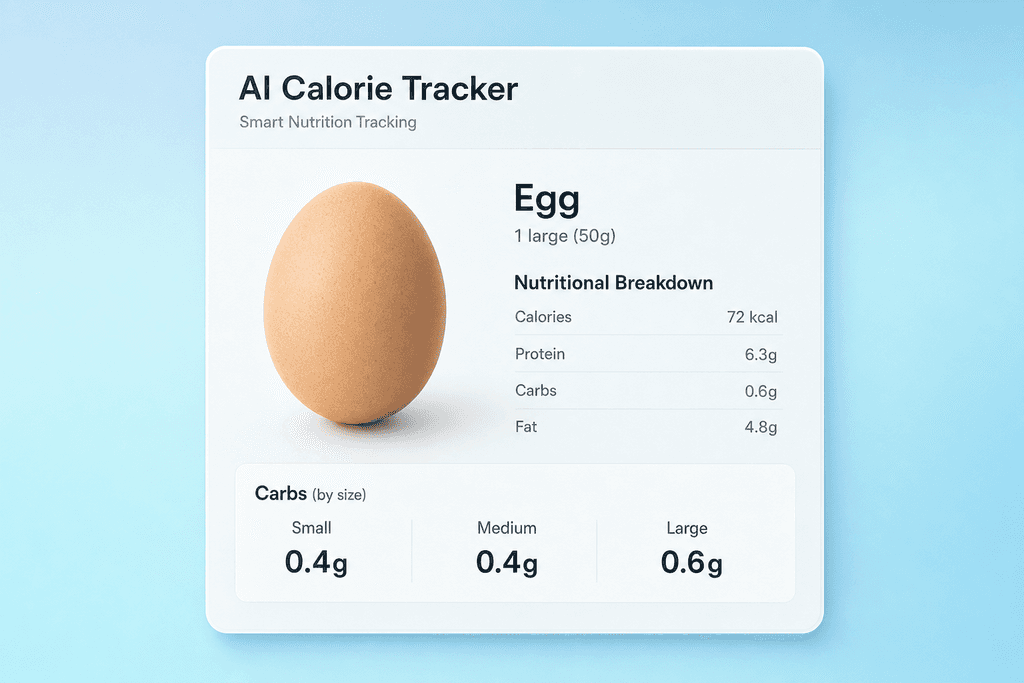 Carbs In Eggs By Size And Cooking Method