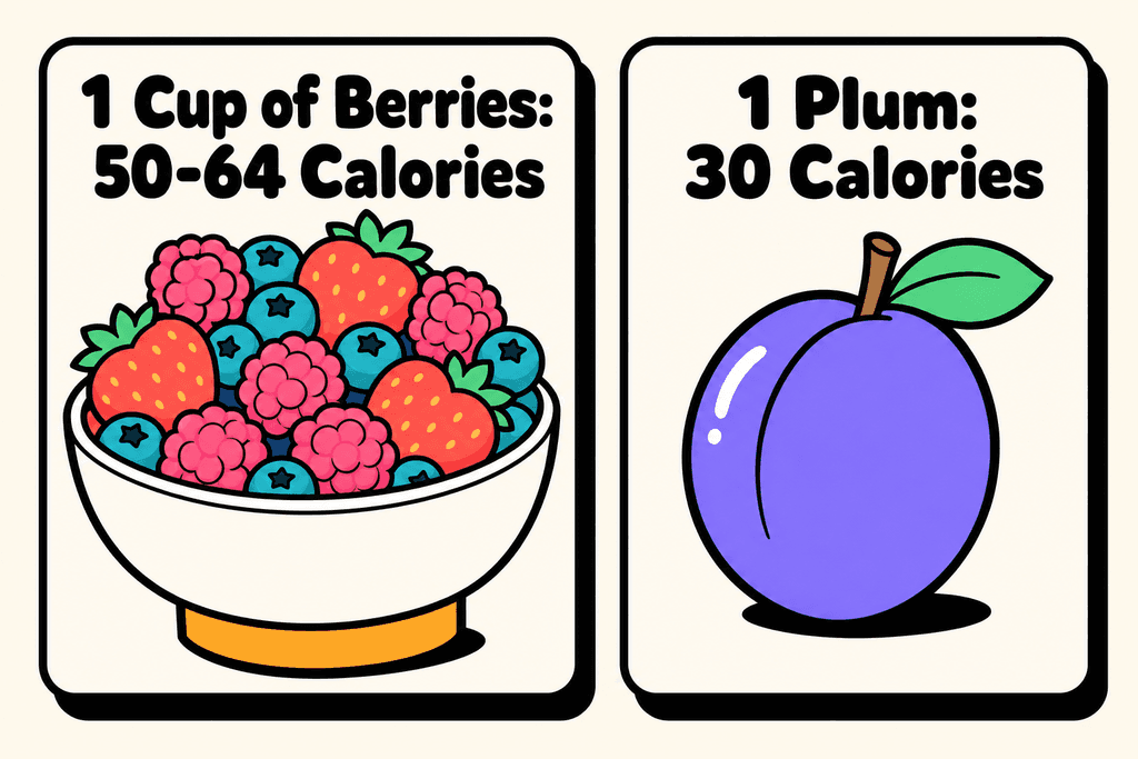 Plums vs Berries: The Low-Calorie Champions