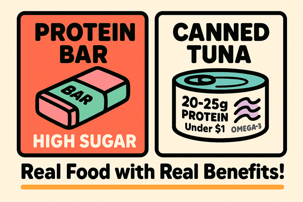 Swap 2: Canned Tuna and Salmon for Protein Bars