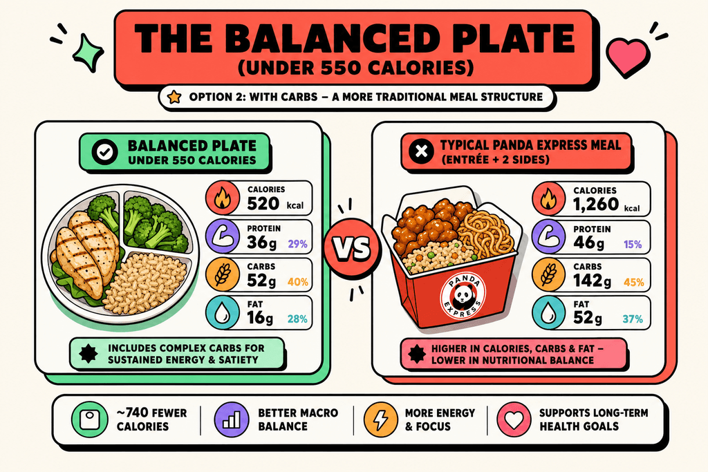 The Balanced Plate (Under 550 Calories)