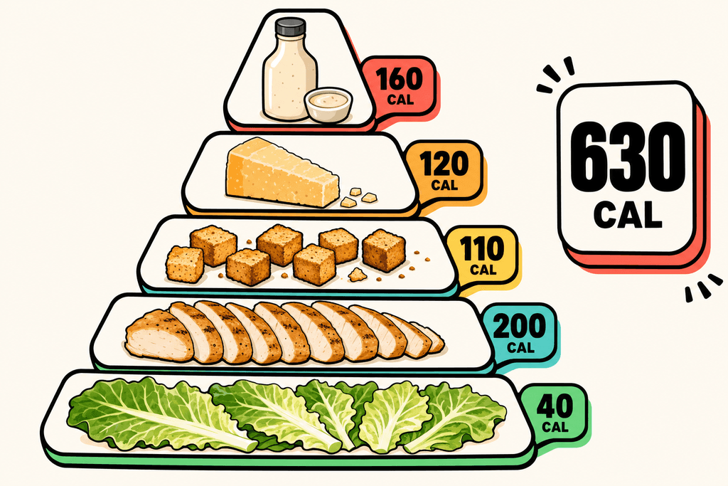 The Real Calorie Breakdown of Your Caesar Salad