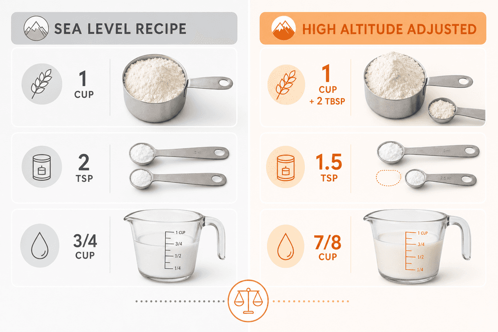Adjusting Ingredients for Perfect High Altitude Cakes