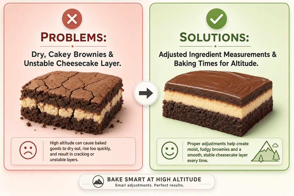 What Makes Brownie Cheesecake So Tricky at Altitude