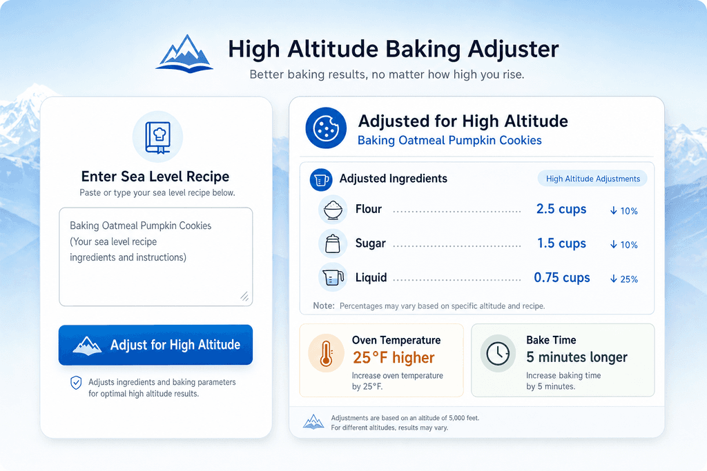 How High Altitude Changes Cookie Chemistry