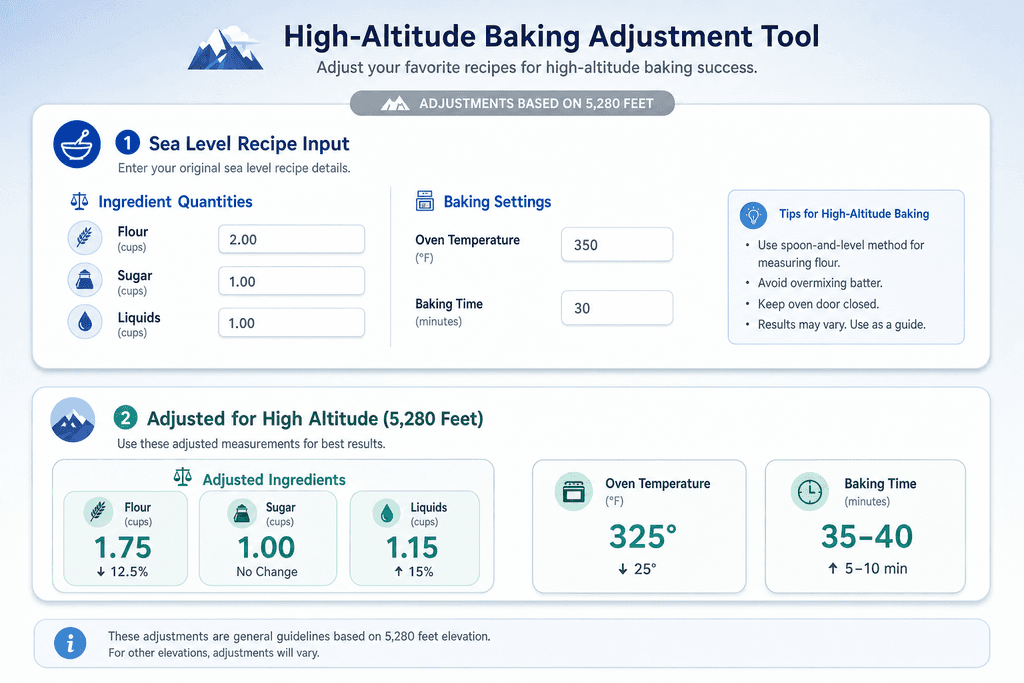 What Actually Happens to Your Baking Above 3,000 Feet
