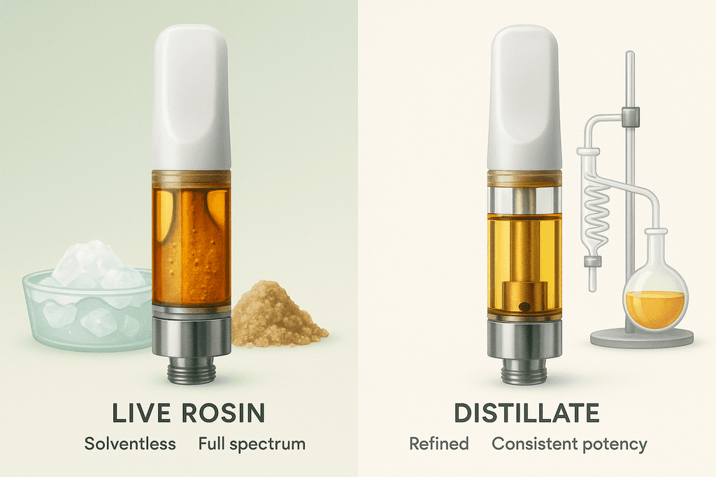Live Rosin vs Distillate Cart Pricing