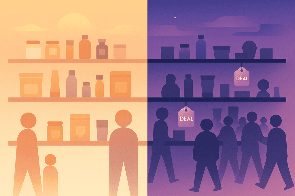Morning vs Evening Shopping Patterns