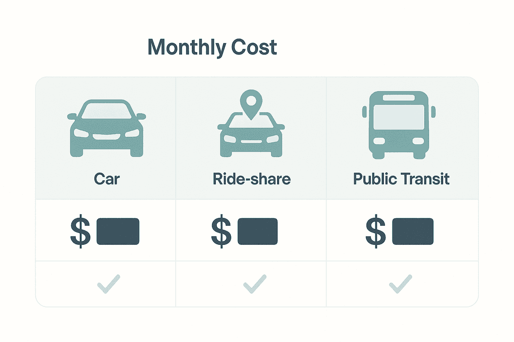 Real Money Savings When You Skip the Car