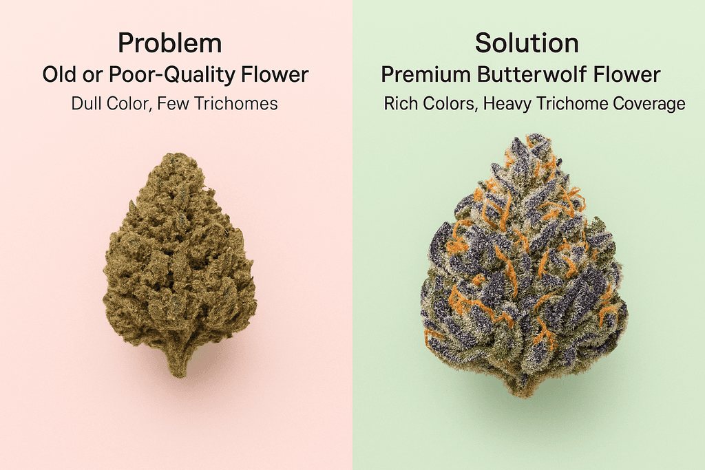 Spotting Quality Butterwolf at the Dispensary