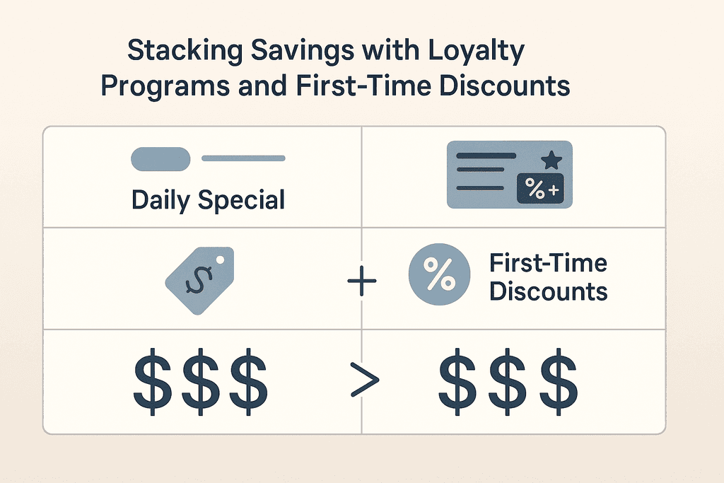 Stacking Savings with Loyalty Programs and First-Time Discounts