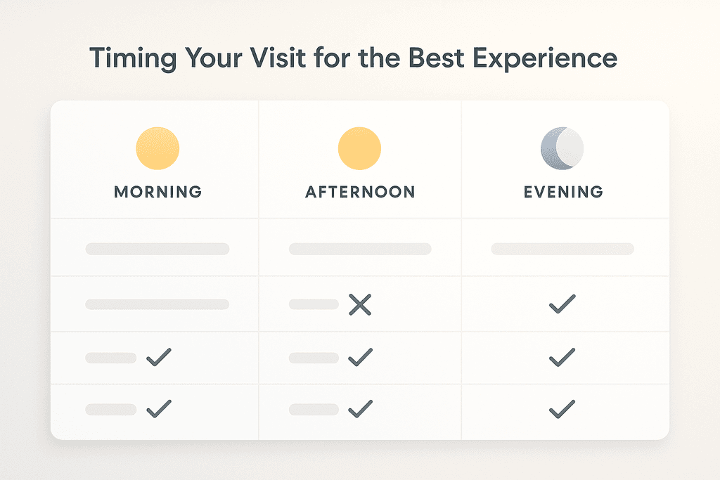 Timing Your Visit for the Best Experience