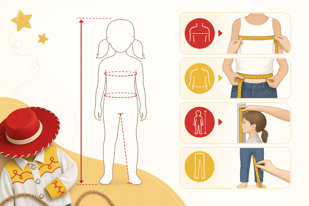 Jessie Costume Sizing and Fit Guide