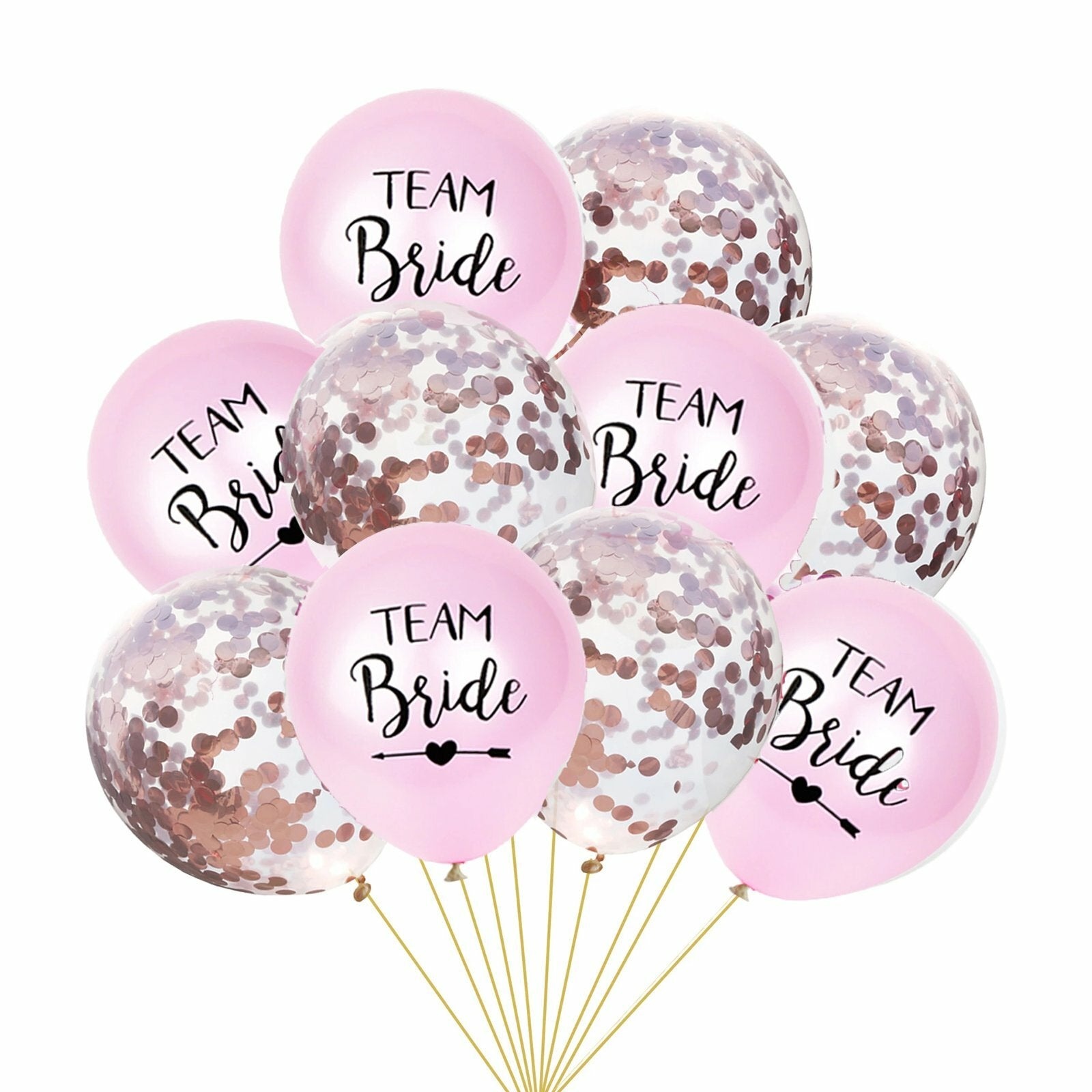 20x Team Bride To Be Latex Balloon Hens Night Bridal Shower Wedding Bachelorette set with bride to be balloons