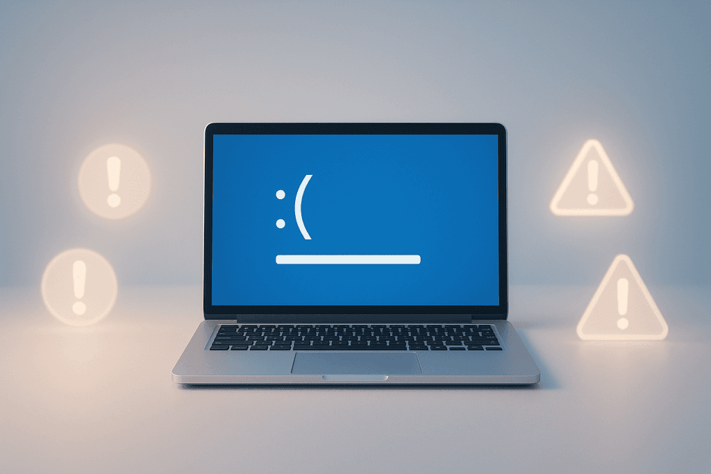 Examples of laptop problems that need professional support