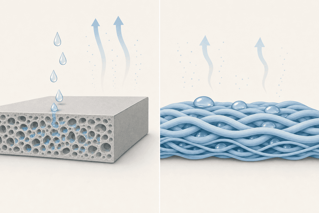 Fabric Mats vs Stone Mats at a Glance