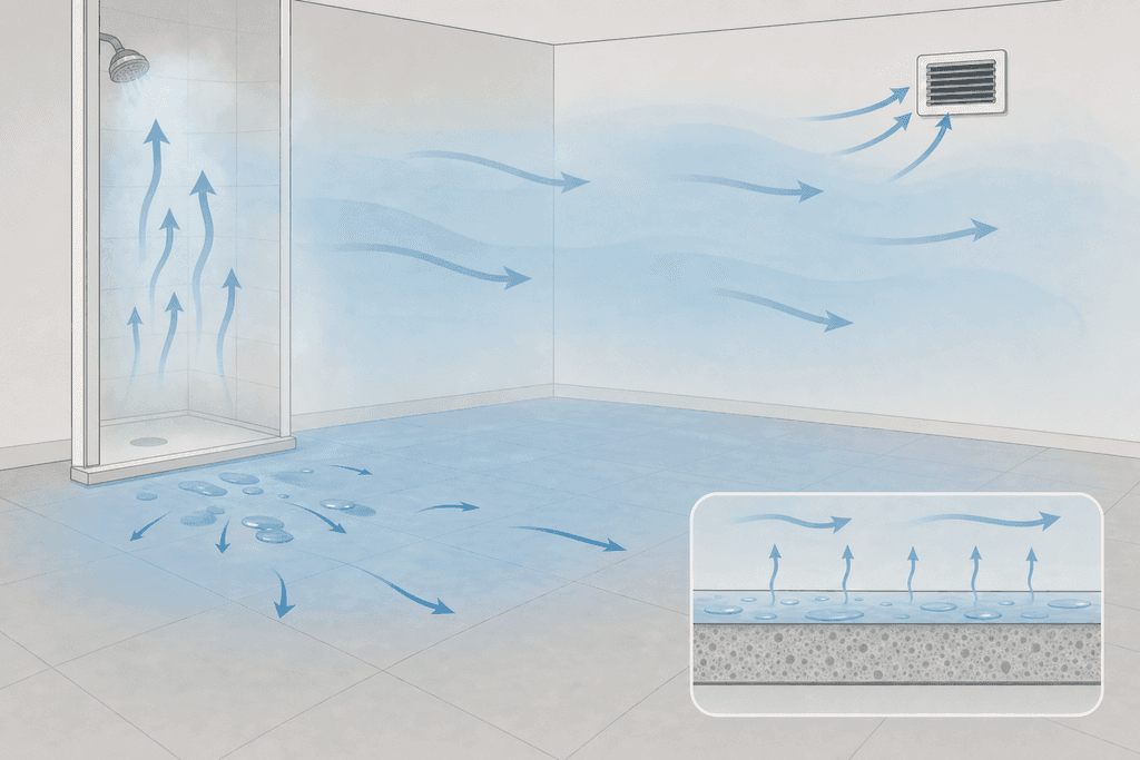 Why Bathroom Floors Stay Wet Longer Than You Think