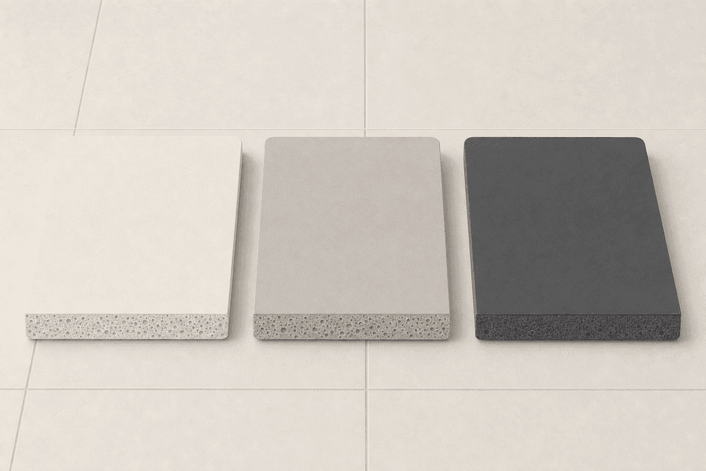 Cream vs Other Stone Mat Colourways