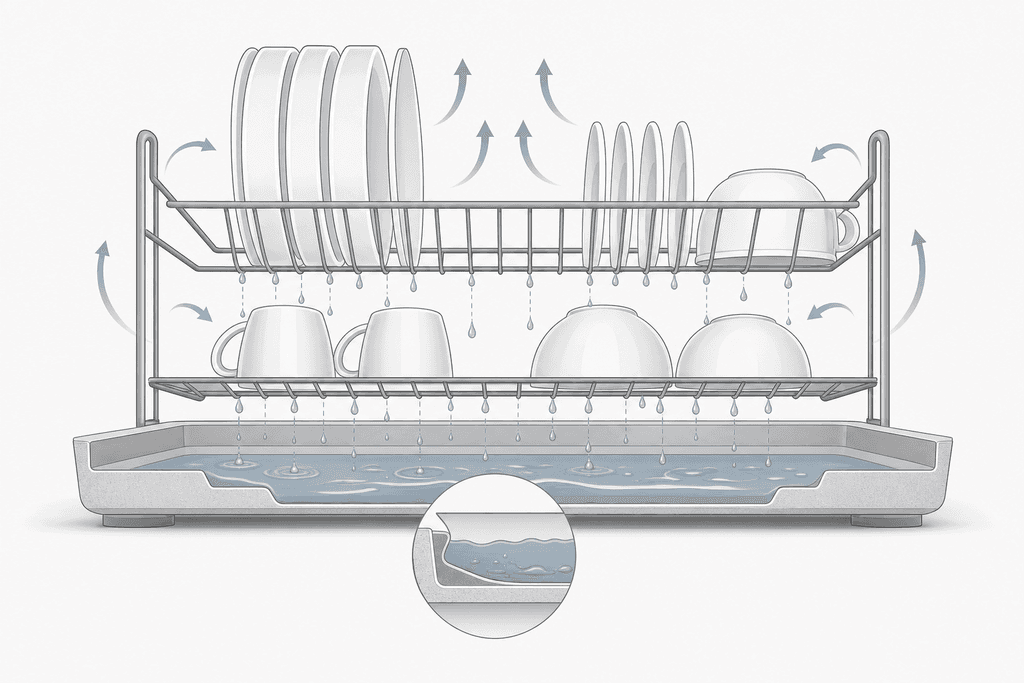 How Drying Racks Handle Moisture
