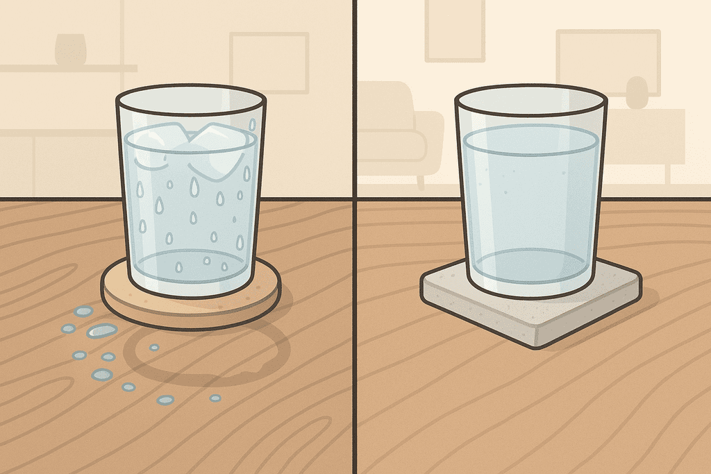 How Stone Coasters Handle Real-World Spills