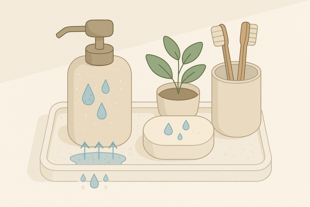 Keeping Your Bathroom Counter Organized and Dry