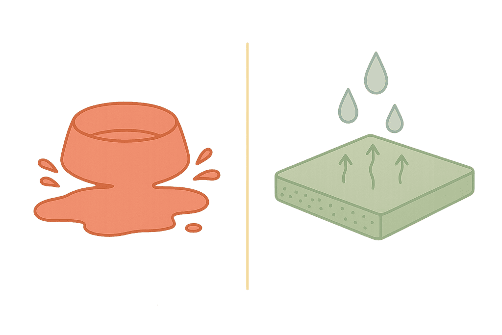 Silicone Mats Keep Water Contained