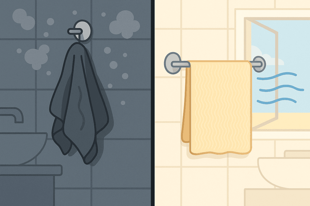 Step Two: Dry Towels Completely Every Time