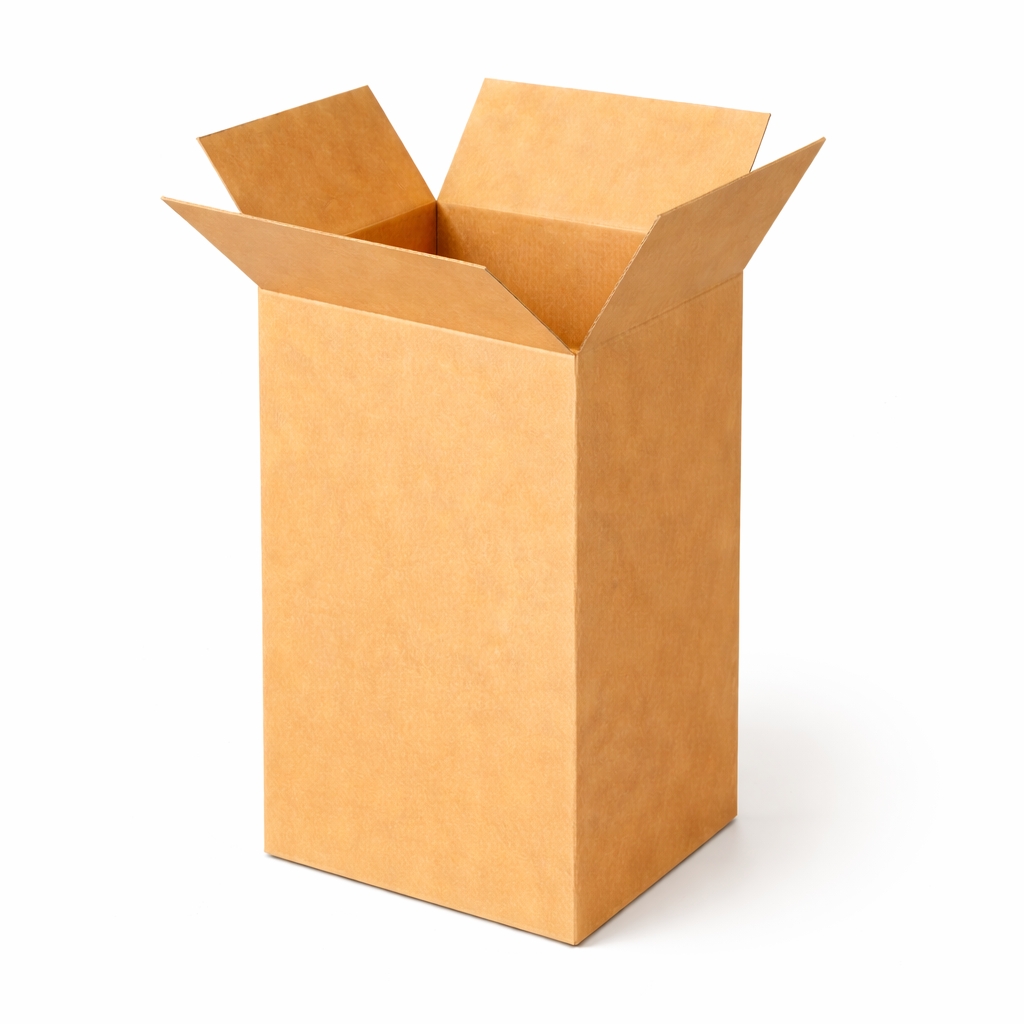 195 x 195 x 350mm Brown Corrugated Slotted Carton