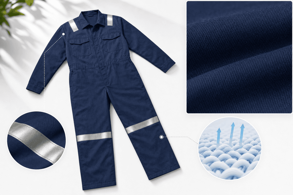 175 GSM Cotton Coveralls for Hot Outdoor Work