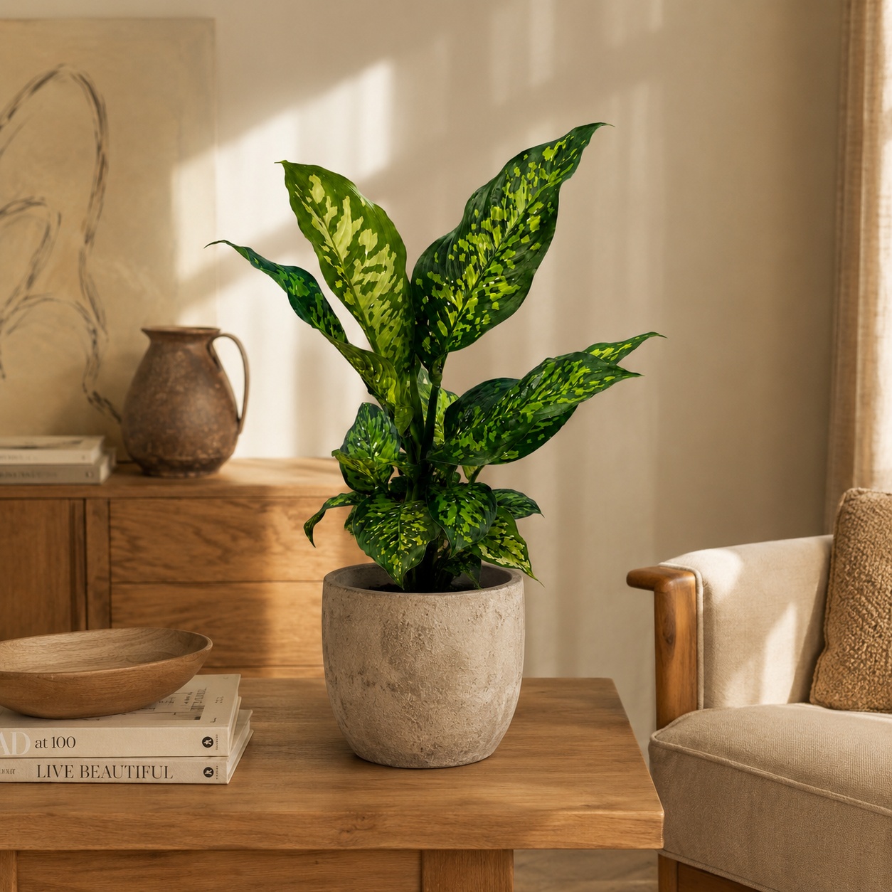 Large Dieffenbachia Reflecta 'Cheetah'